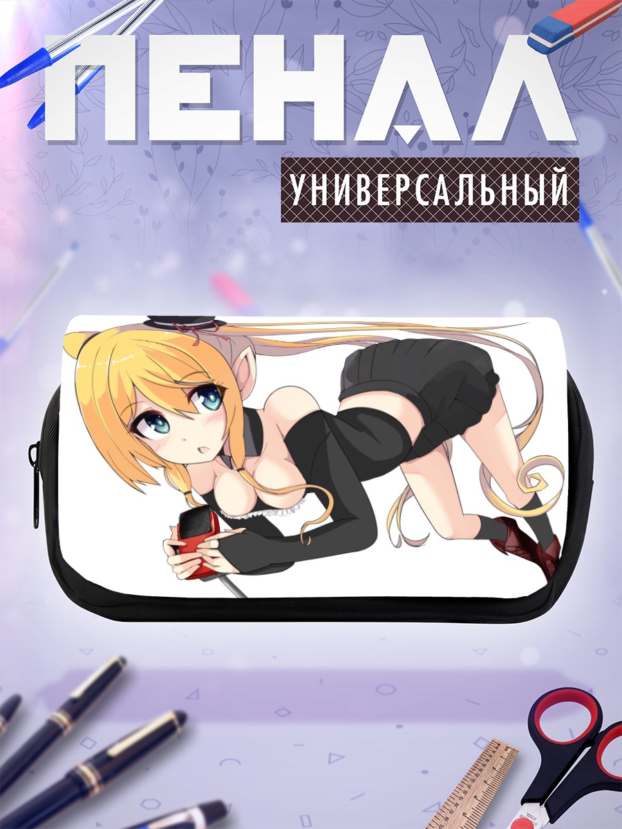 Пенал-косметичка Блондинка в цилиндре