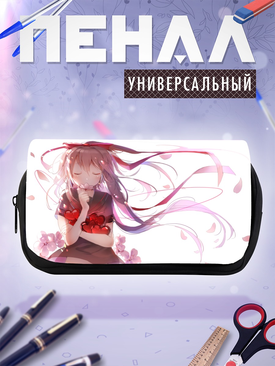 Пенал-косметичка Девушка в сакуре
