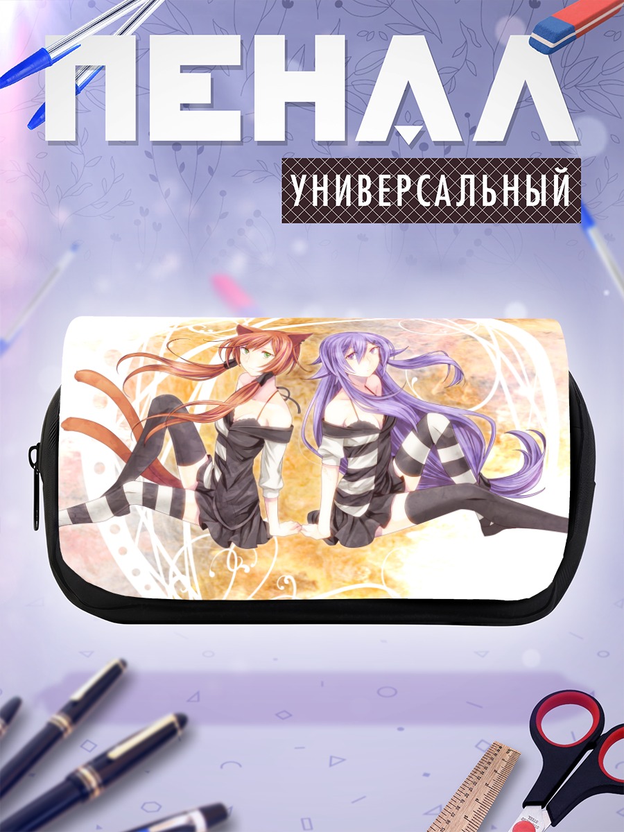 Пенал-косметичка Мику Хацунэ и подруга