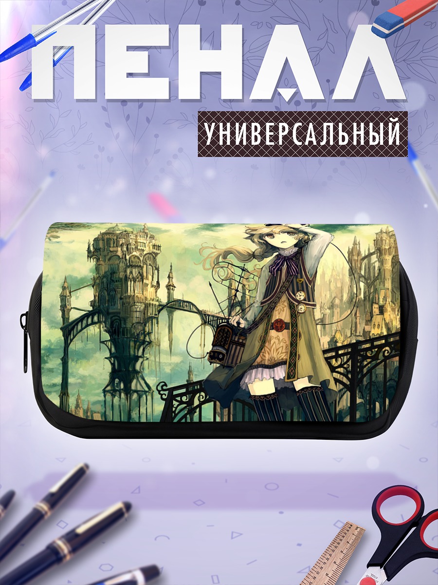 Пенал-косметичка Блондинка в наушниках