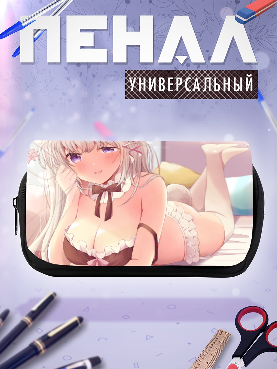 Пенал-косметичка Девушка с ушками