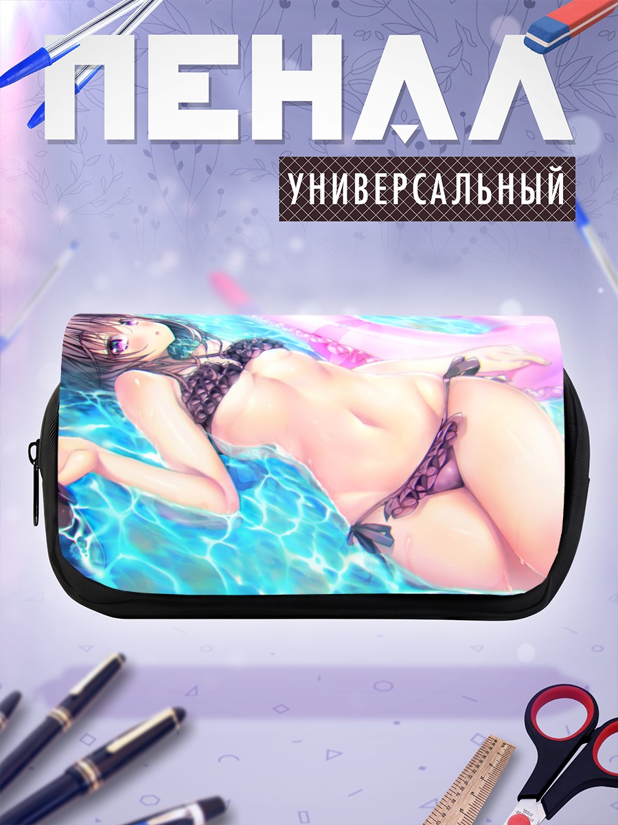 Пенал-косметичка Девушка в бассейне