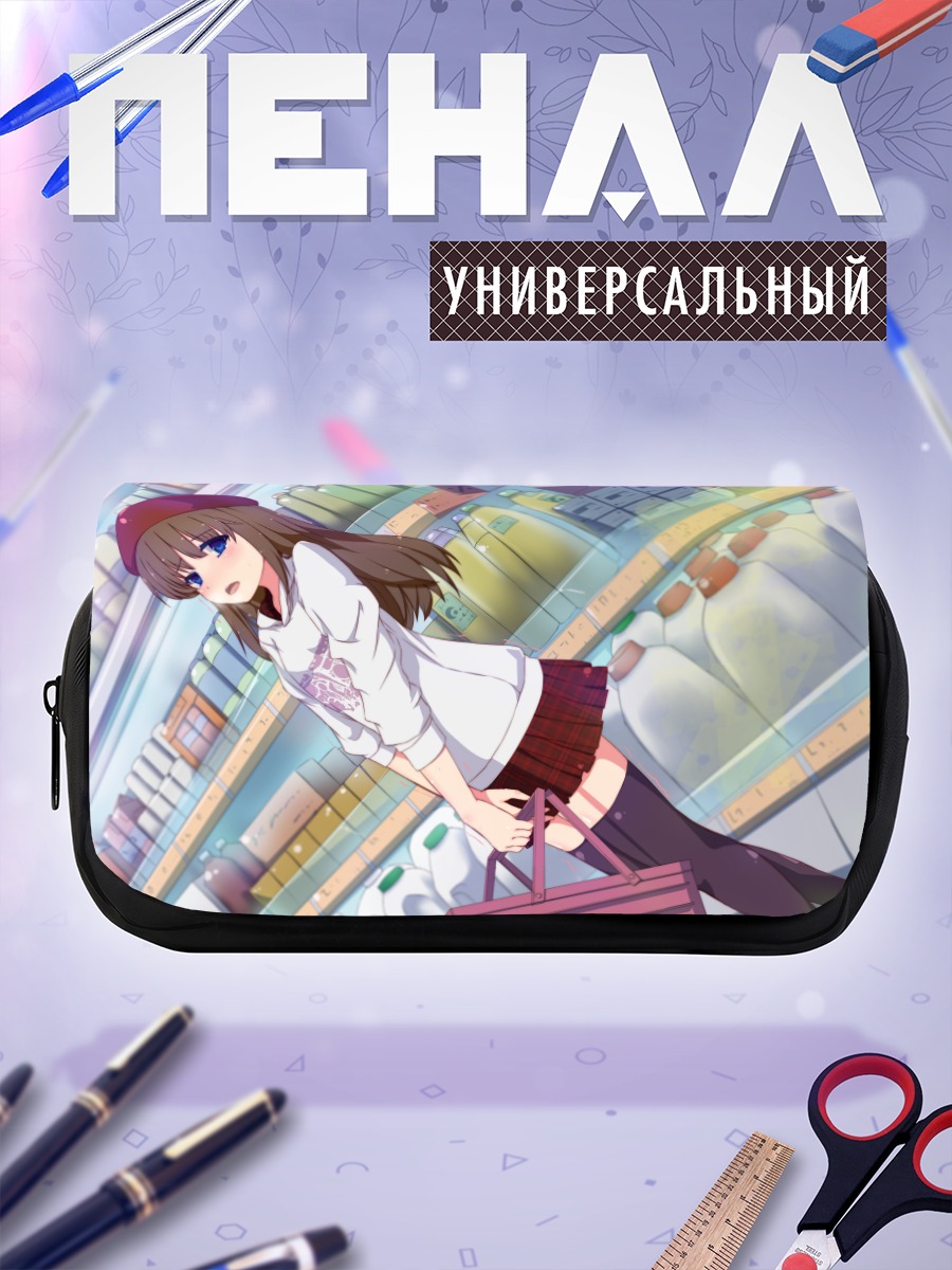 Пенал-косметичка Девушка в берете