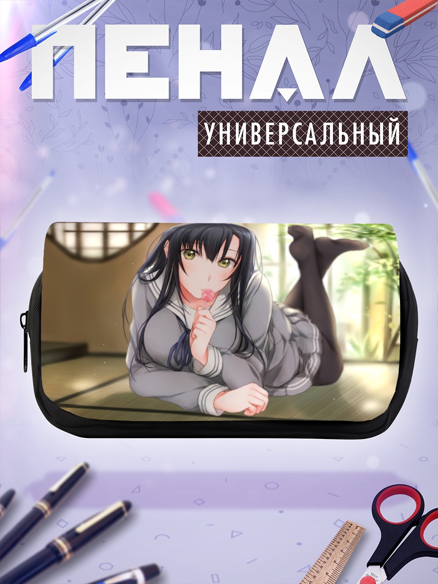 Пенал-косметичка Девушка с леденцом
