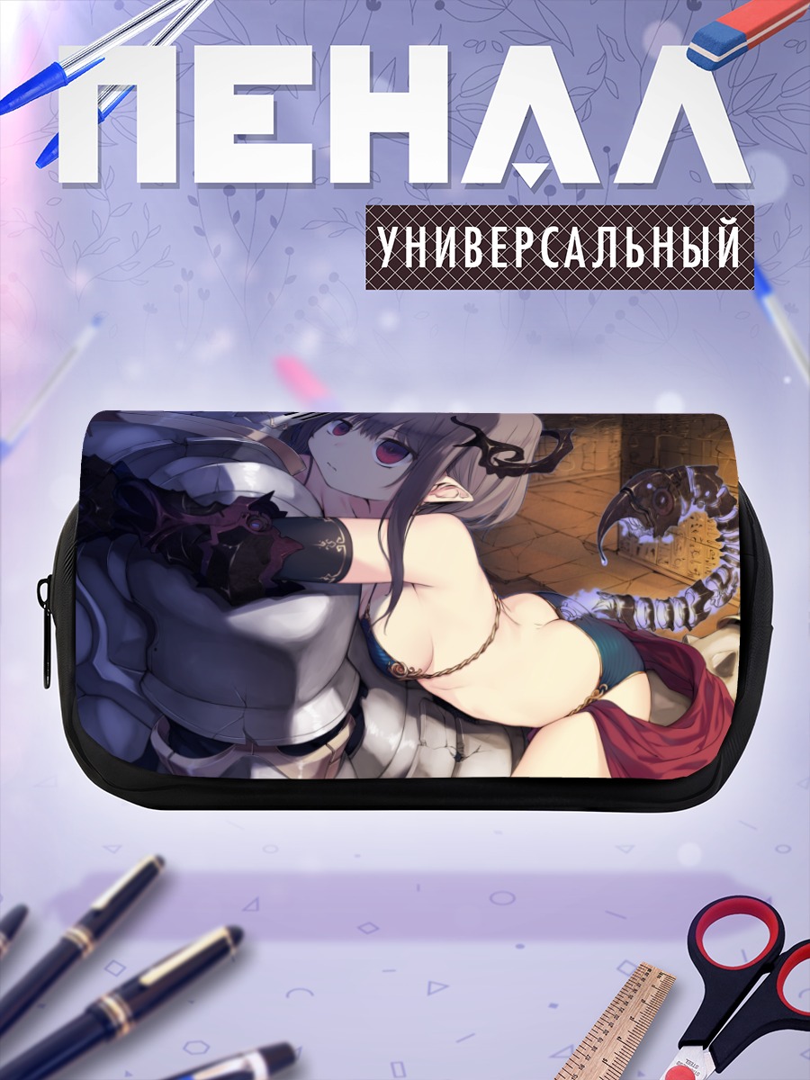 Пенал-косметичка Девушка в доспехах