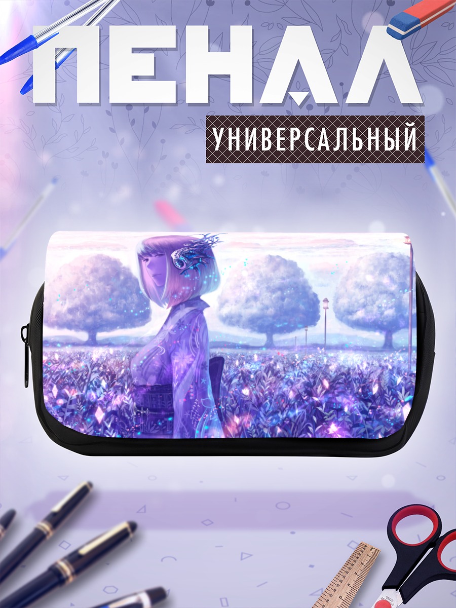 Пенал-косметичка Девушка в кимоно