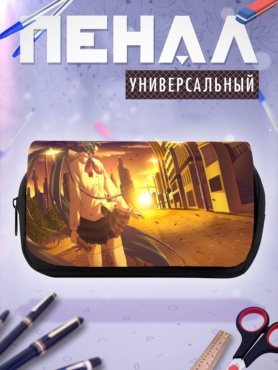 Пенал-косметичка Мику Хацунэ в городе