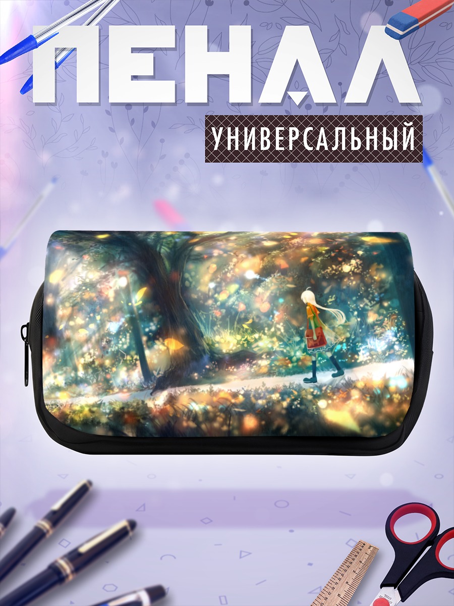 Пенал-косметичка Девушка в лесу