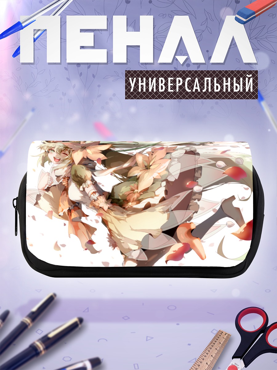 Пенал-косметичка Мику Хацунэ в цветах