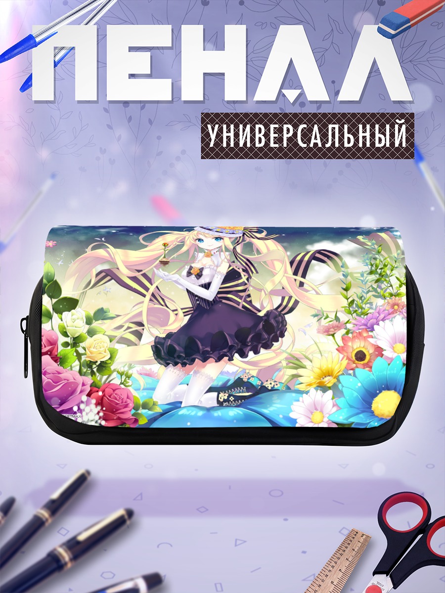 Пенал-косметичка Блондинка в цветах