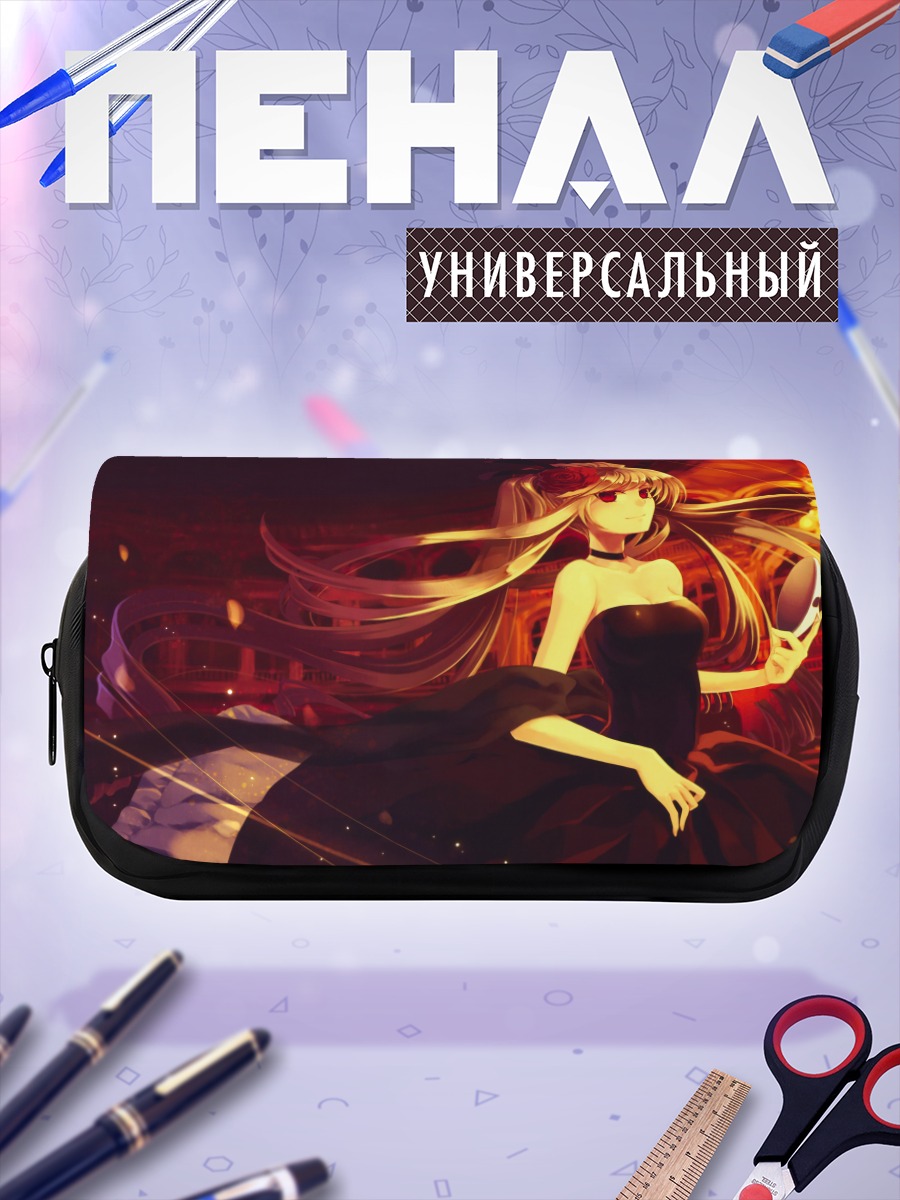Пенал-косметичка Девушка в черном платье