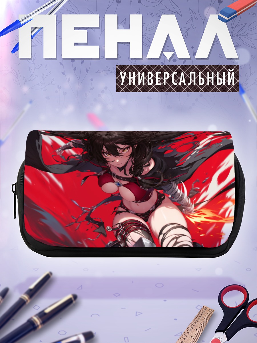Пенал-косметичка Вельвет Кроу в пламени
