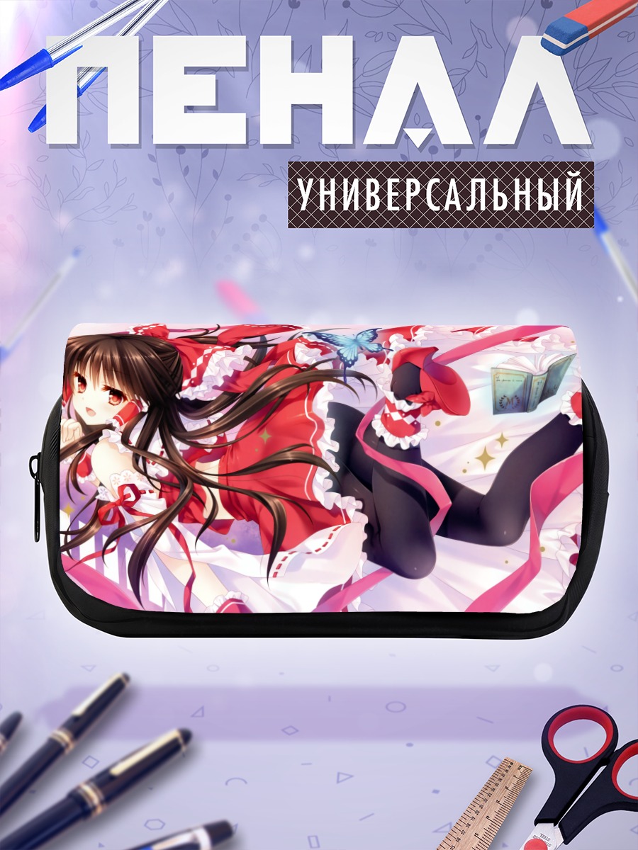 Пенал-косметичка Рейму Хакурэй в цветах