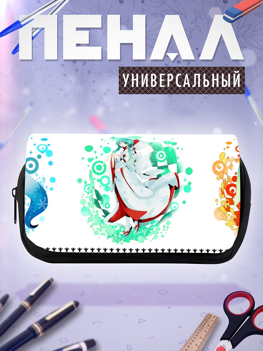 Пенал-косметичка Мику Хацунэ в стихиях