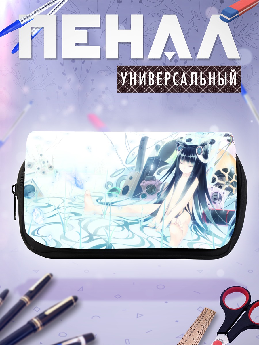 Пенал-косметичка Девушка с ушками
