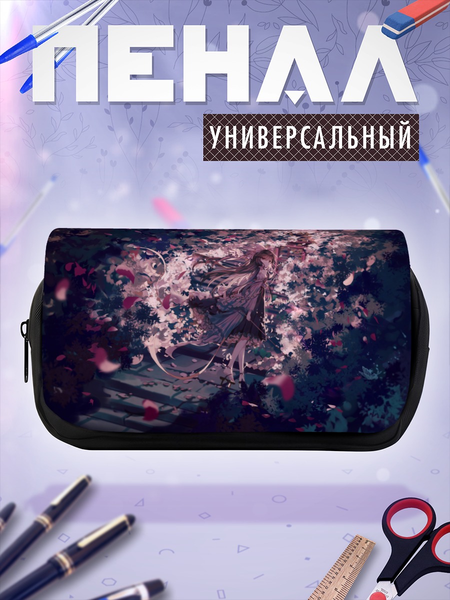 Пенал-косметичка Рейму Хакурей в цветах