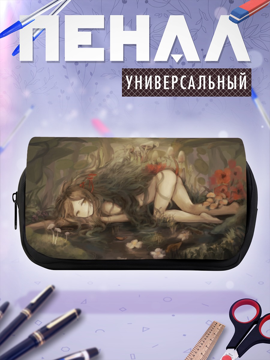 Пенал-косметичка Лесная нимфа в цветах