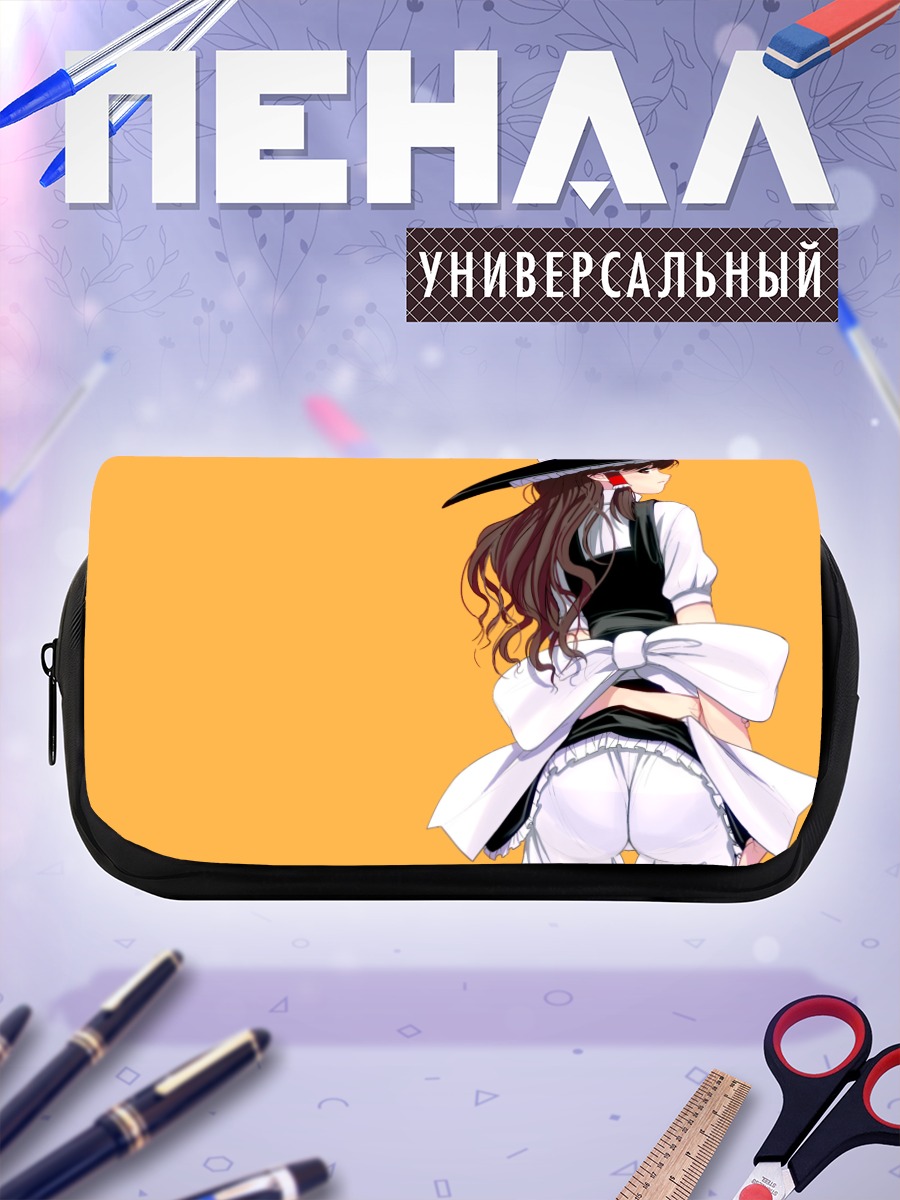 Пенал-косметичка Рейму Хакурей в шляпе