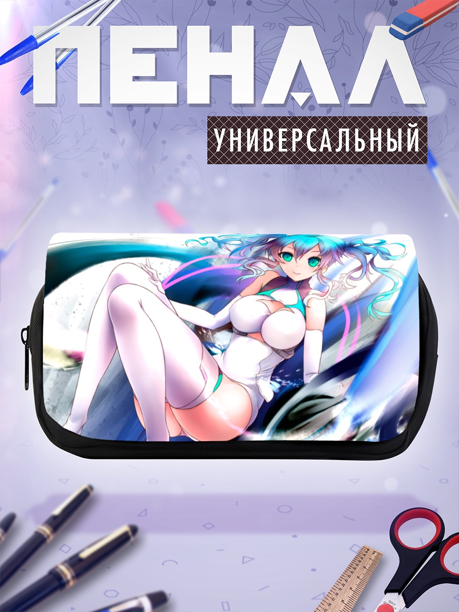 Пенал-косметичка Мику Хацунэ в белом