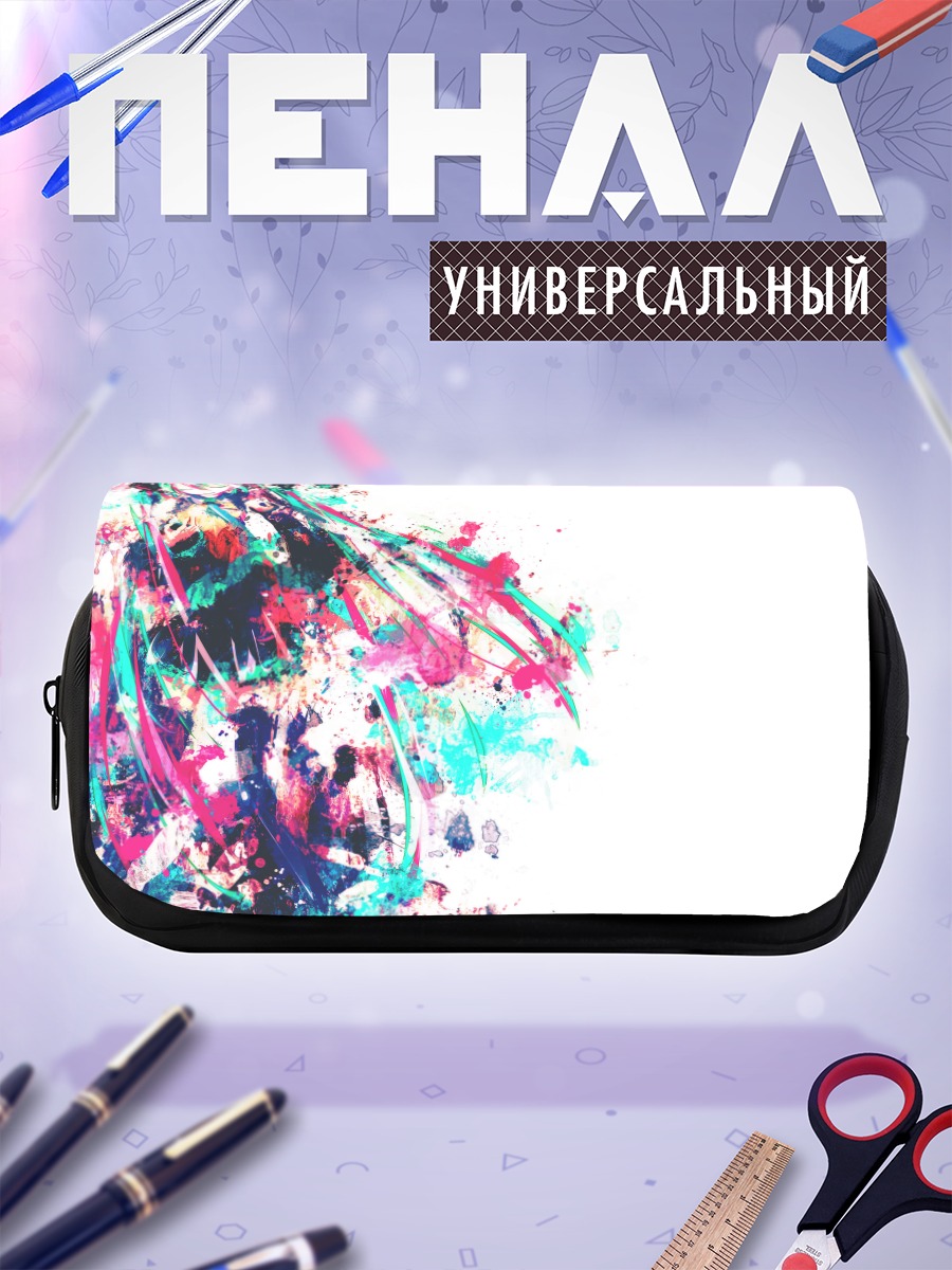 Пенал-косметичка Мику Хацунэ в красках