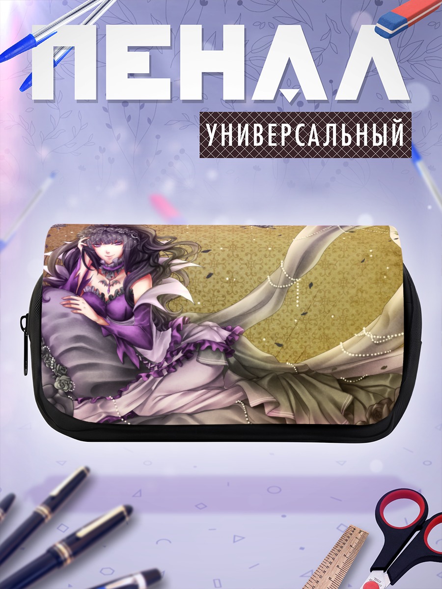 Пенал-косметичка Девушка в розах
