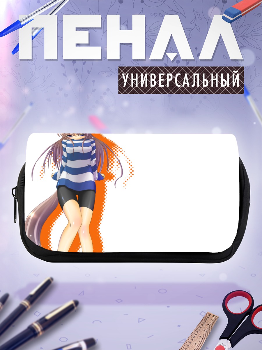 Пенал-косметичка Девушка-собака в платье