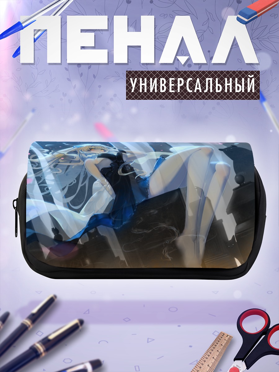 Пенал-косметичка Блондинка в цветах