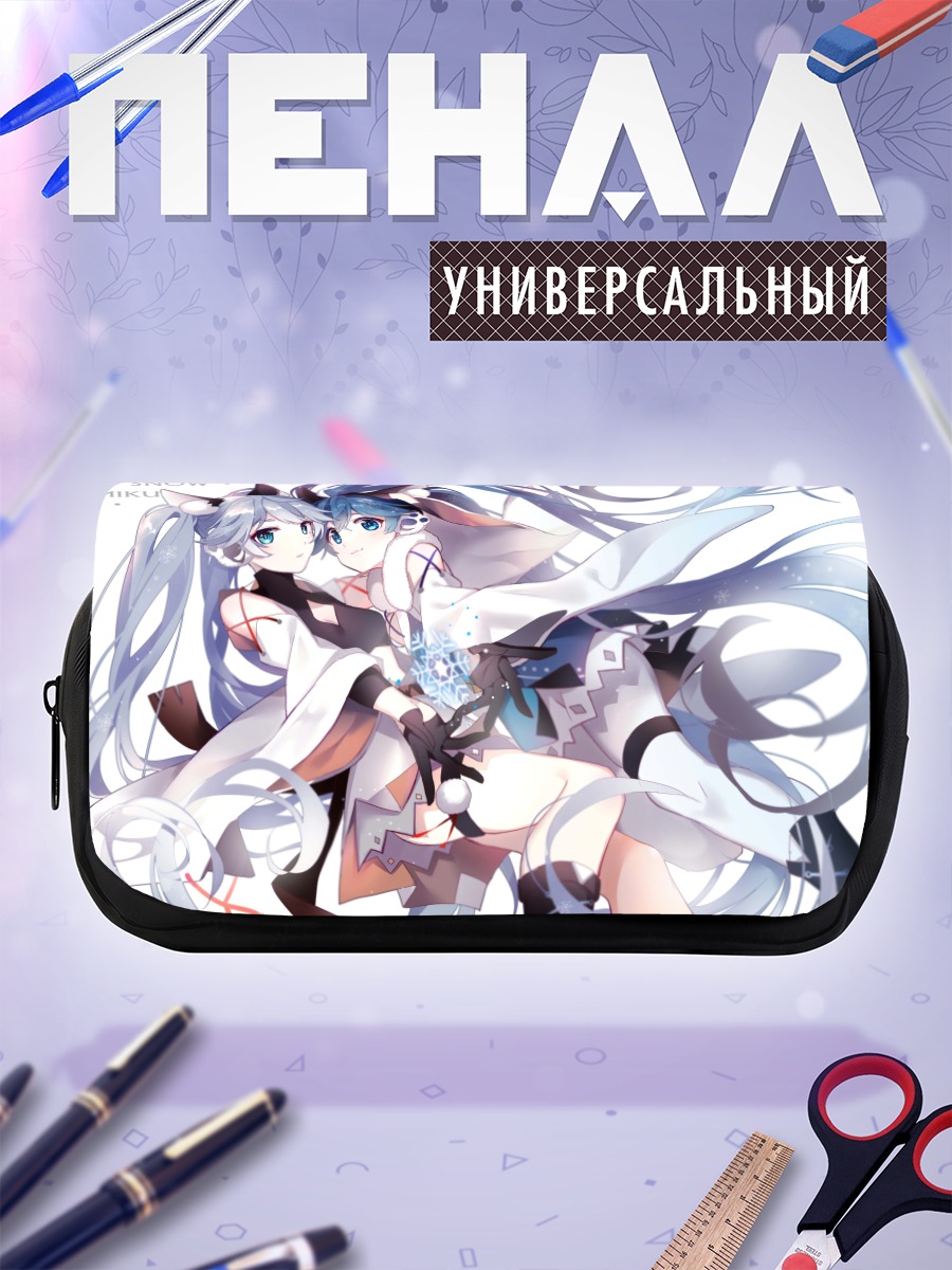 Пенал-косметичка Мику Хацунэ в снегу