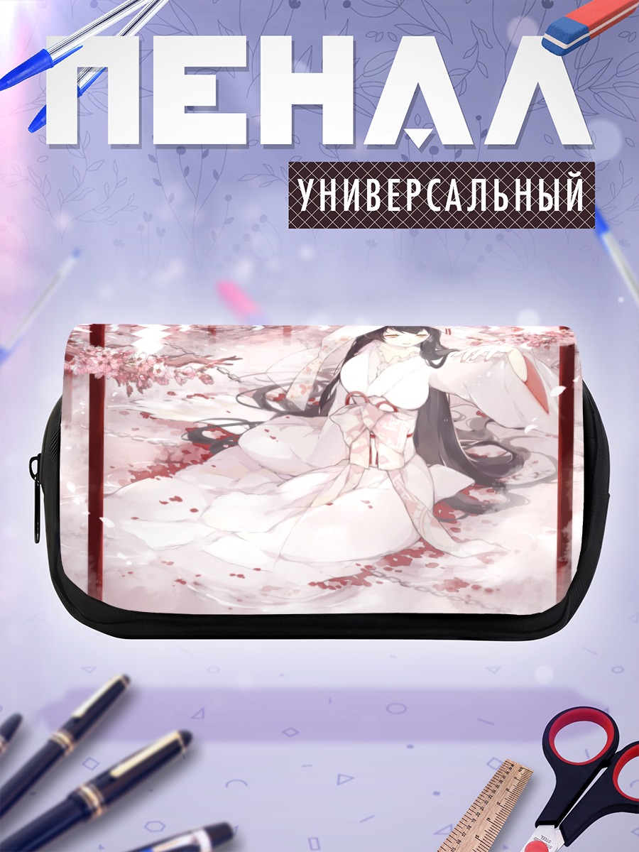 Пенал-косметичка Девушка в сакуре