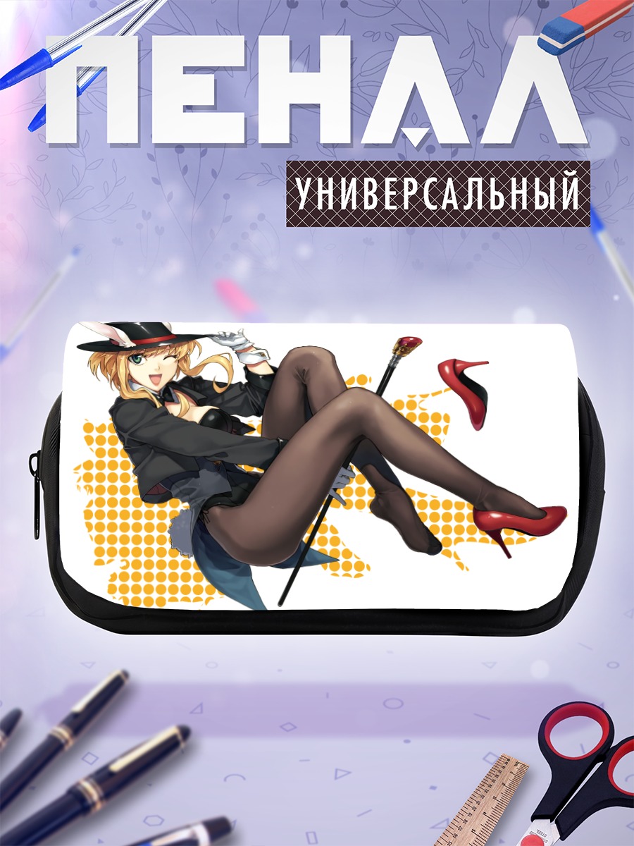 Пенал-косметичка Блондинка в образе зайчика