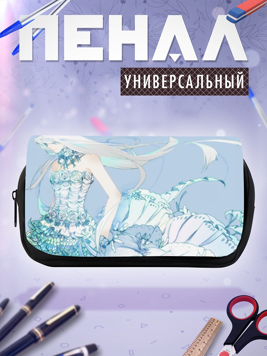 Пенал-косметичка Беловолосая девушка в платье