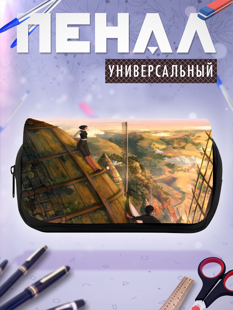 Пенал-косметичка Девушка у мельницы