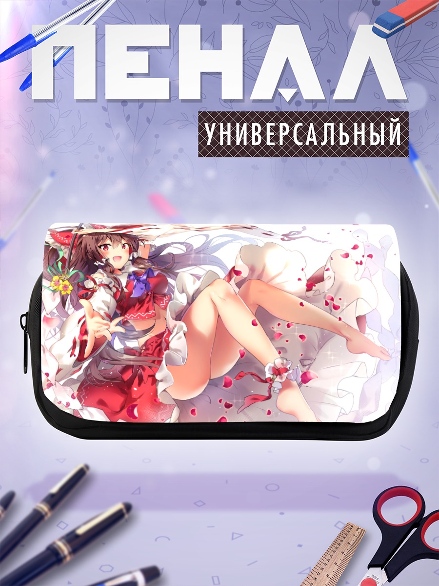 Пенал-косметичка Рейму Хакурэй в лепестках