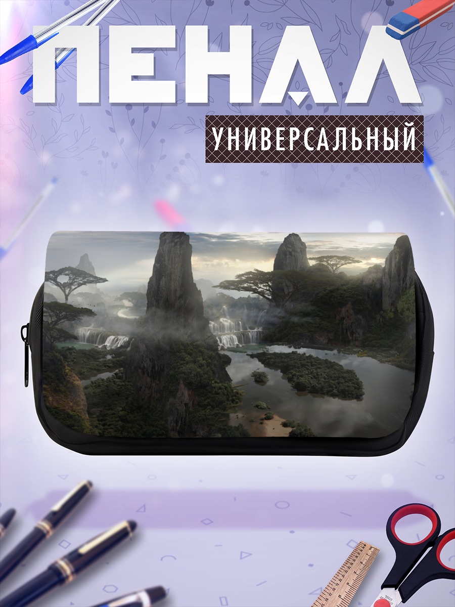 Пенал-косметичка Закат у водопада