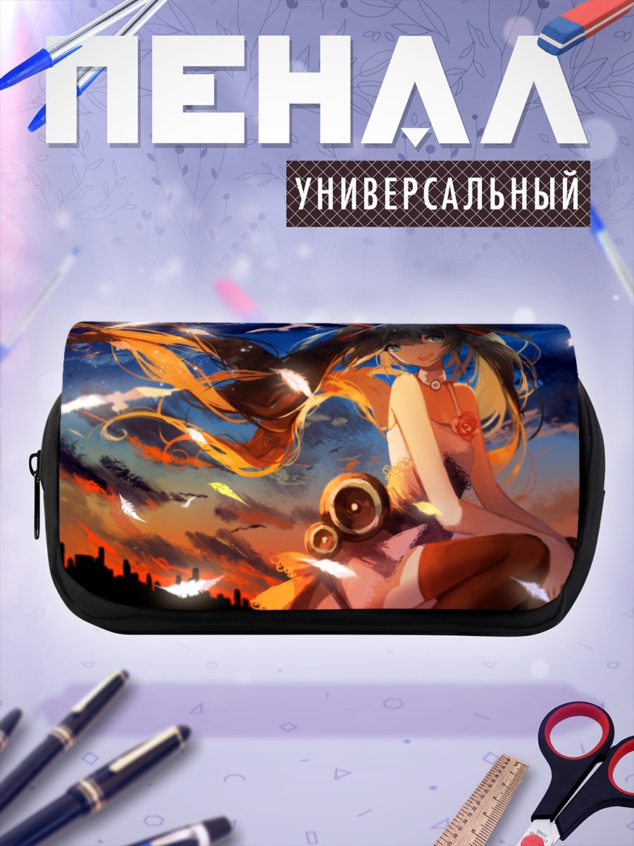 Пенал-косметичка Мику Хацунэ в закате