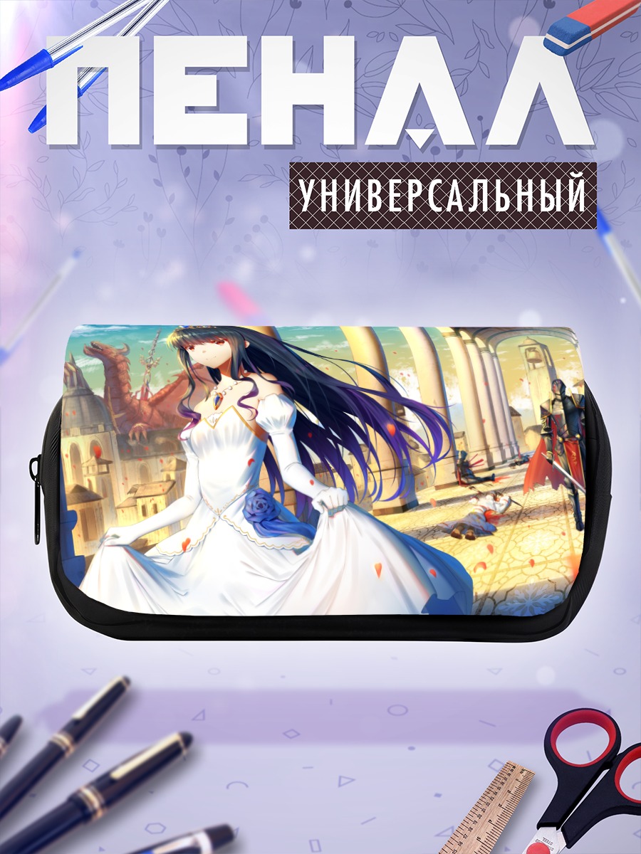 Пенал-косметичка Девушка в белом платье