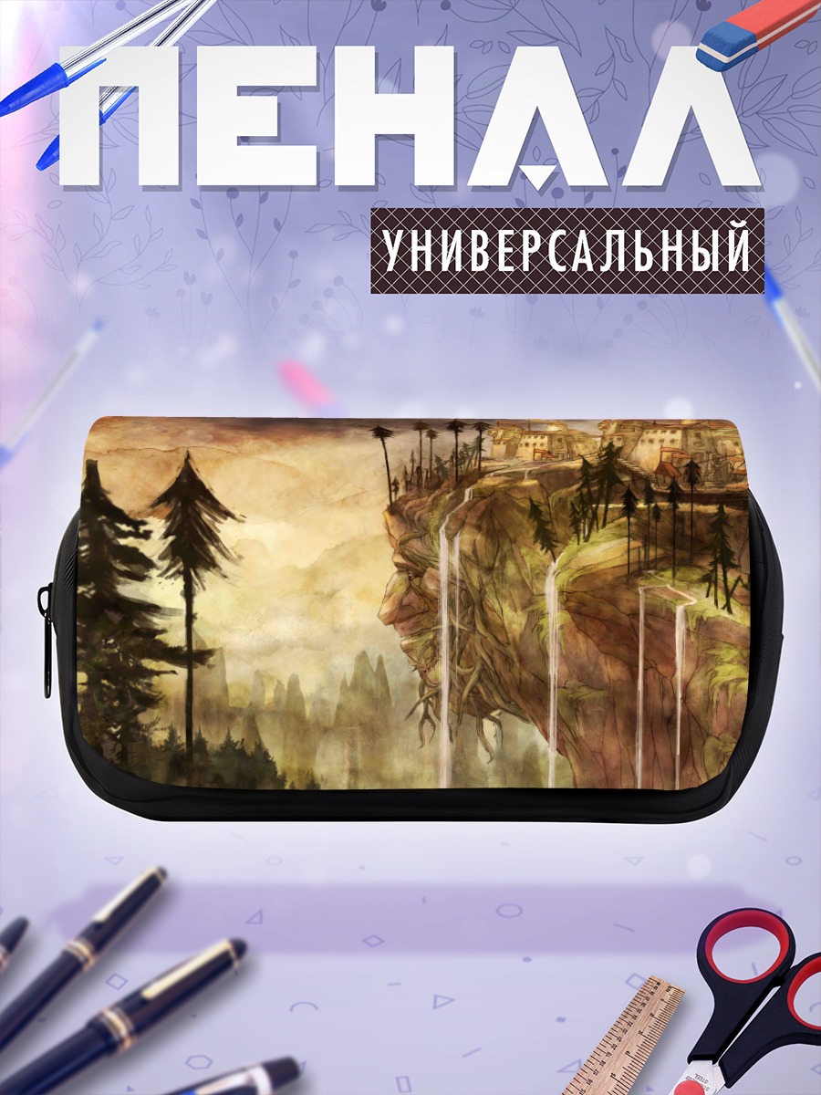 Пенал-косметичка Замок на скале