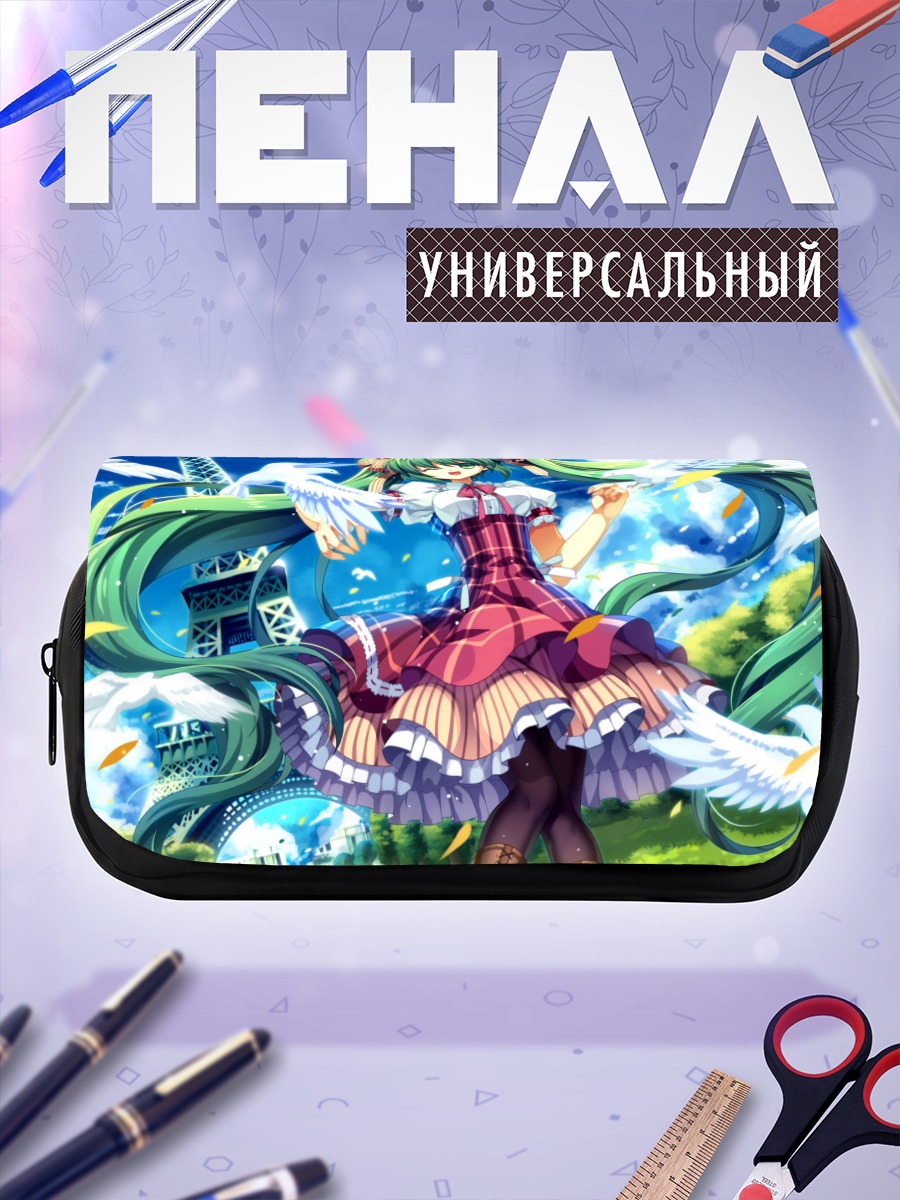 Пенал-косметичка Мику Хацунэ с голубями