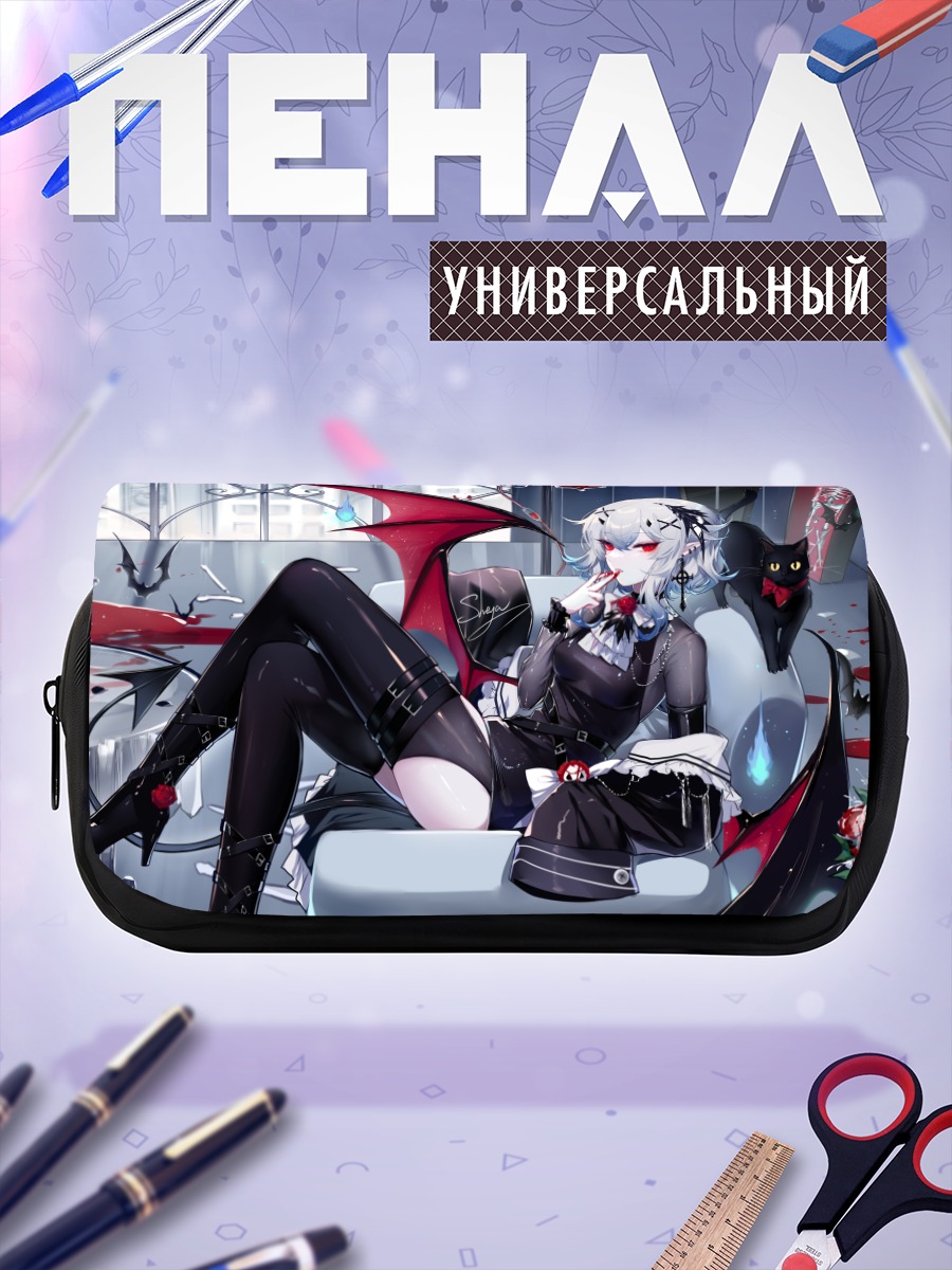 Пенал-косметичка Демон с розами