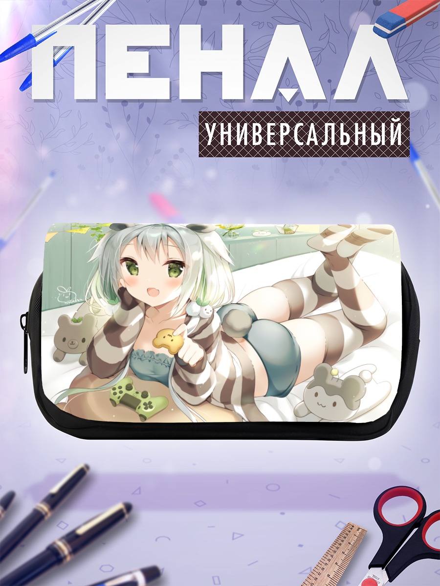 Пенал-косметичка Футаба Момогума с медведем