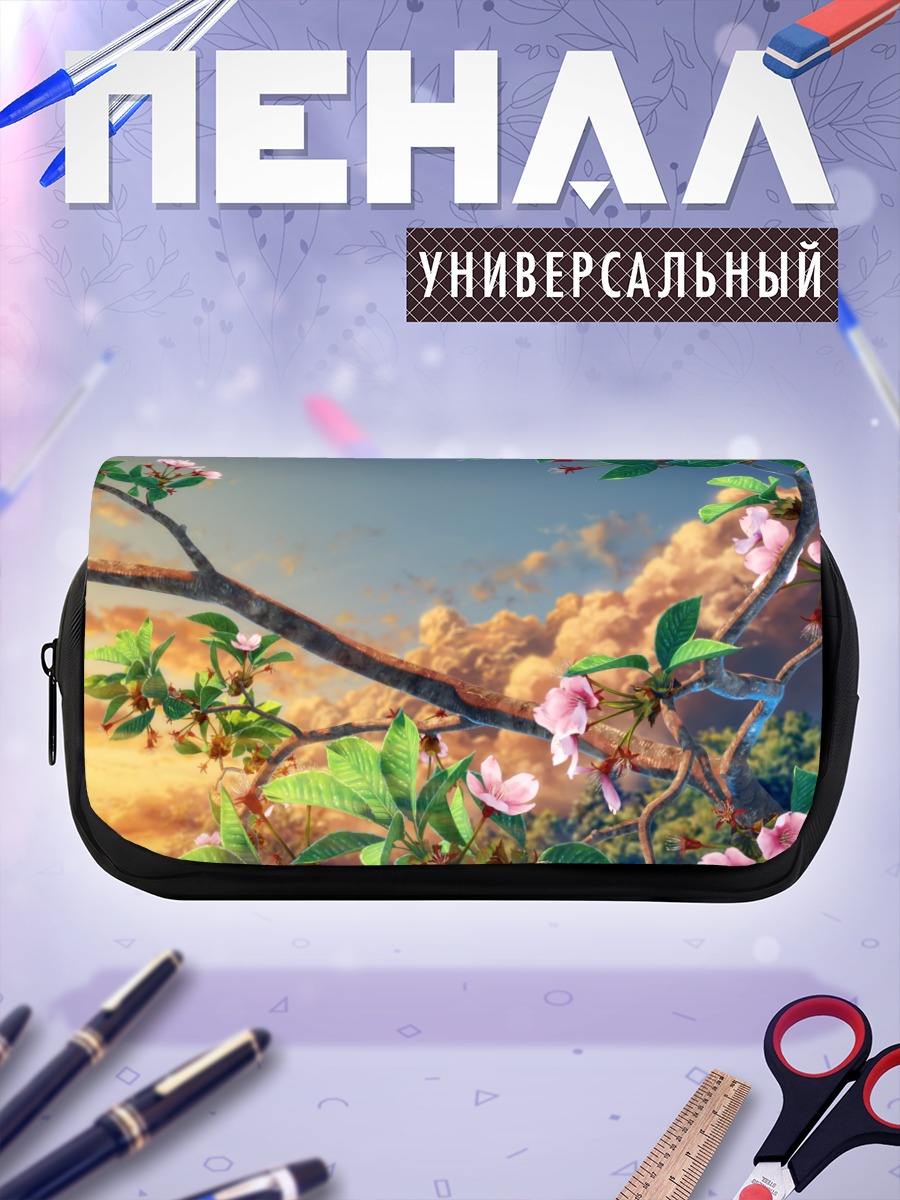 Пенал-косметичка Цветение на закате