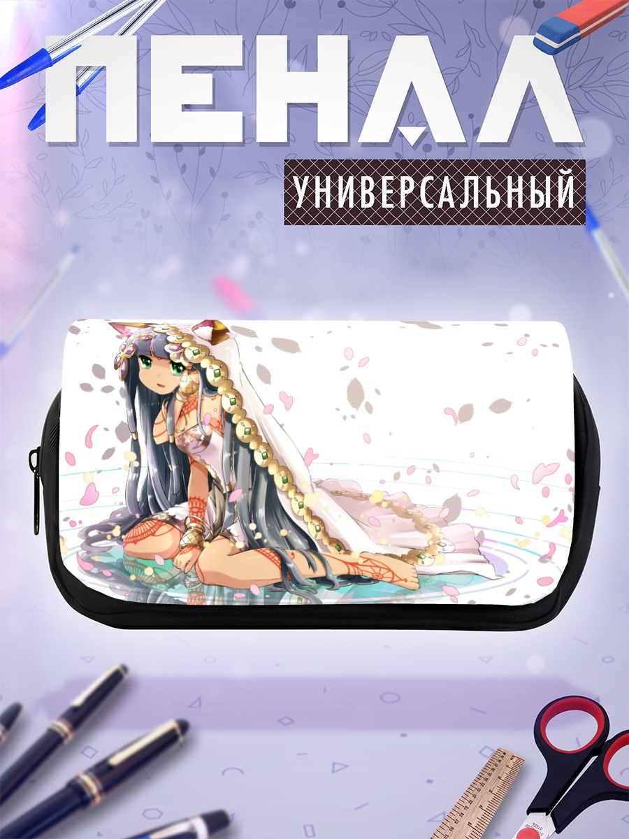 Пенал-косметичка Бастет в лепестках