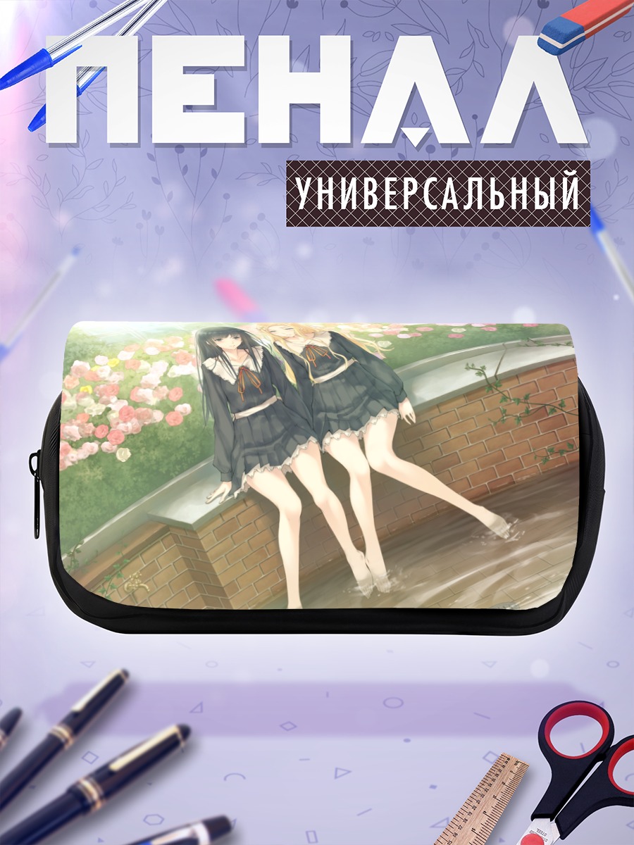 Пенал-косметичка Суо Ширахане в цветах