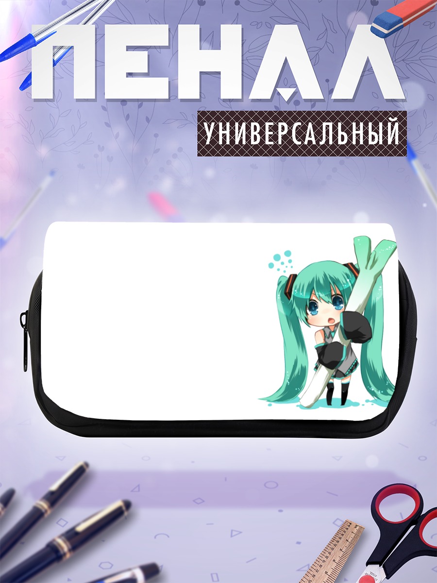 Пенал-косметичка Мику Хацунэ с луком