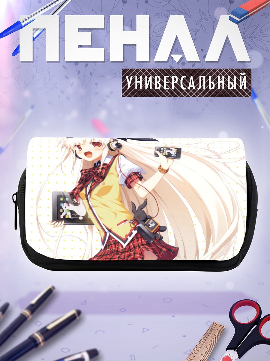 Пенал-косметичка Блондинка в наушниках