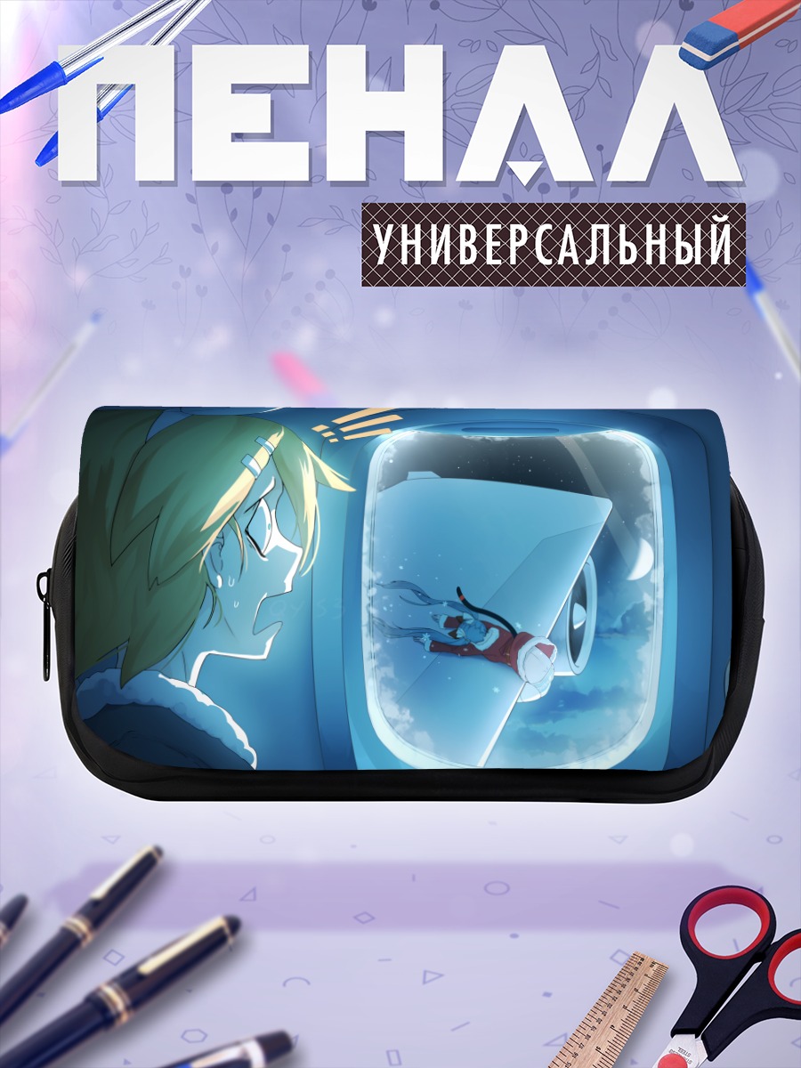 Пенал-косметичка Мику Хацунэ в иллюминаторе