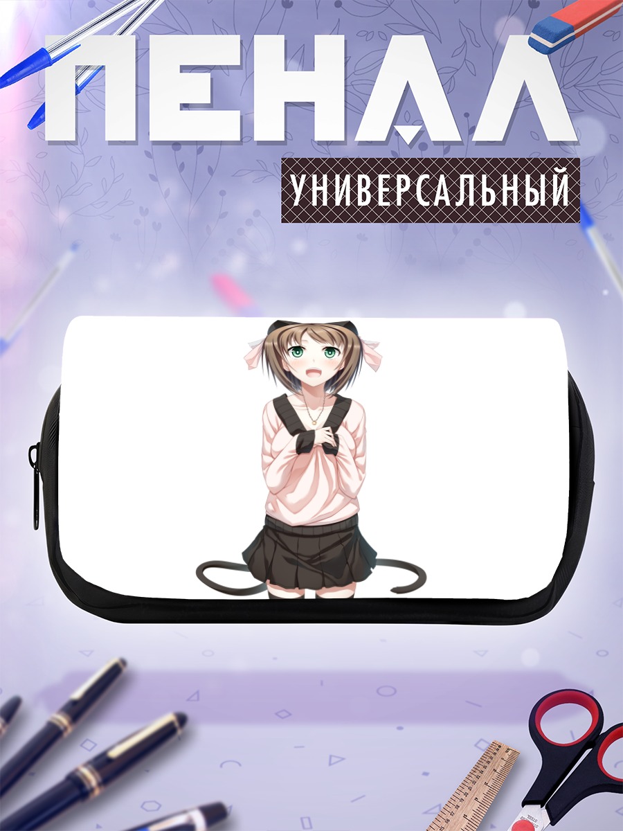 Пенал-косметичка Мику Маэкава в кошачьих ушках