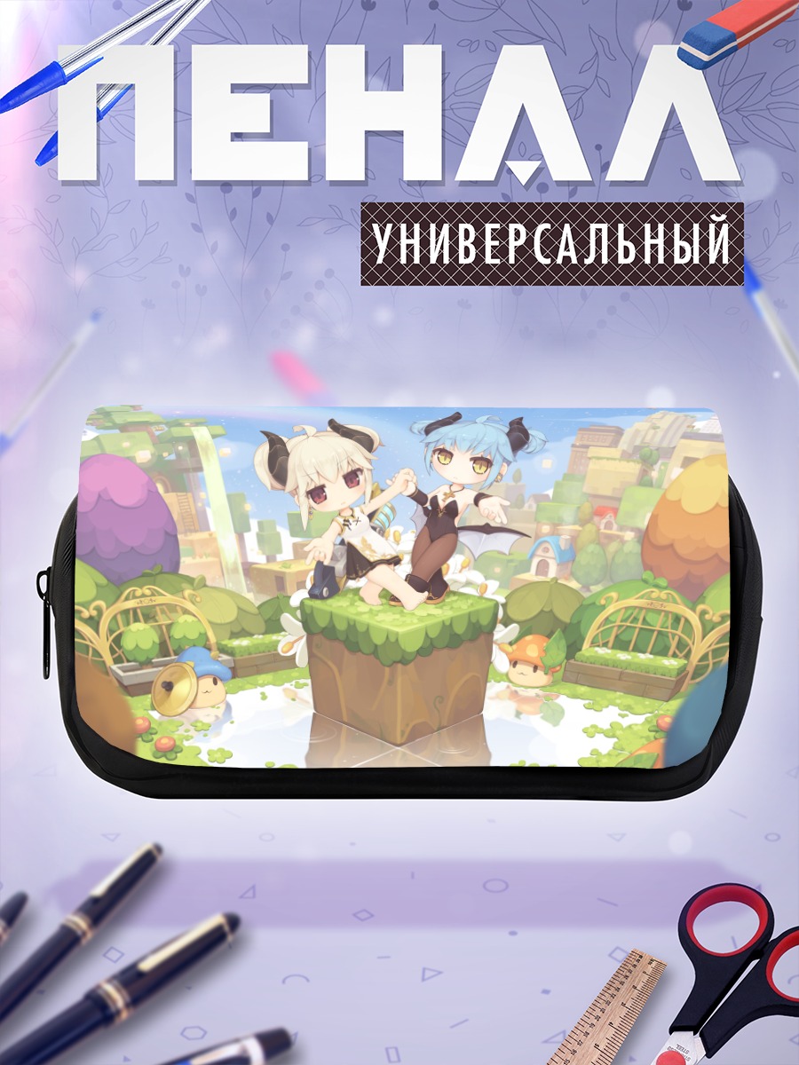 Пенал-косметичка Персонажи MapleStory в саду