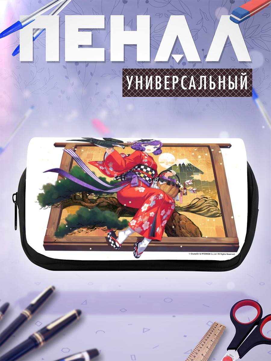 Пенал-косметичка Девушка в кимоно