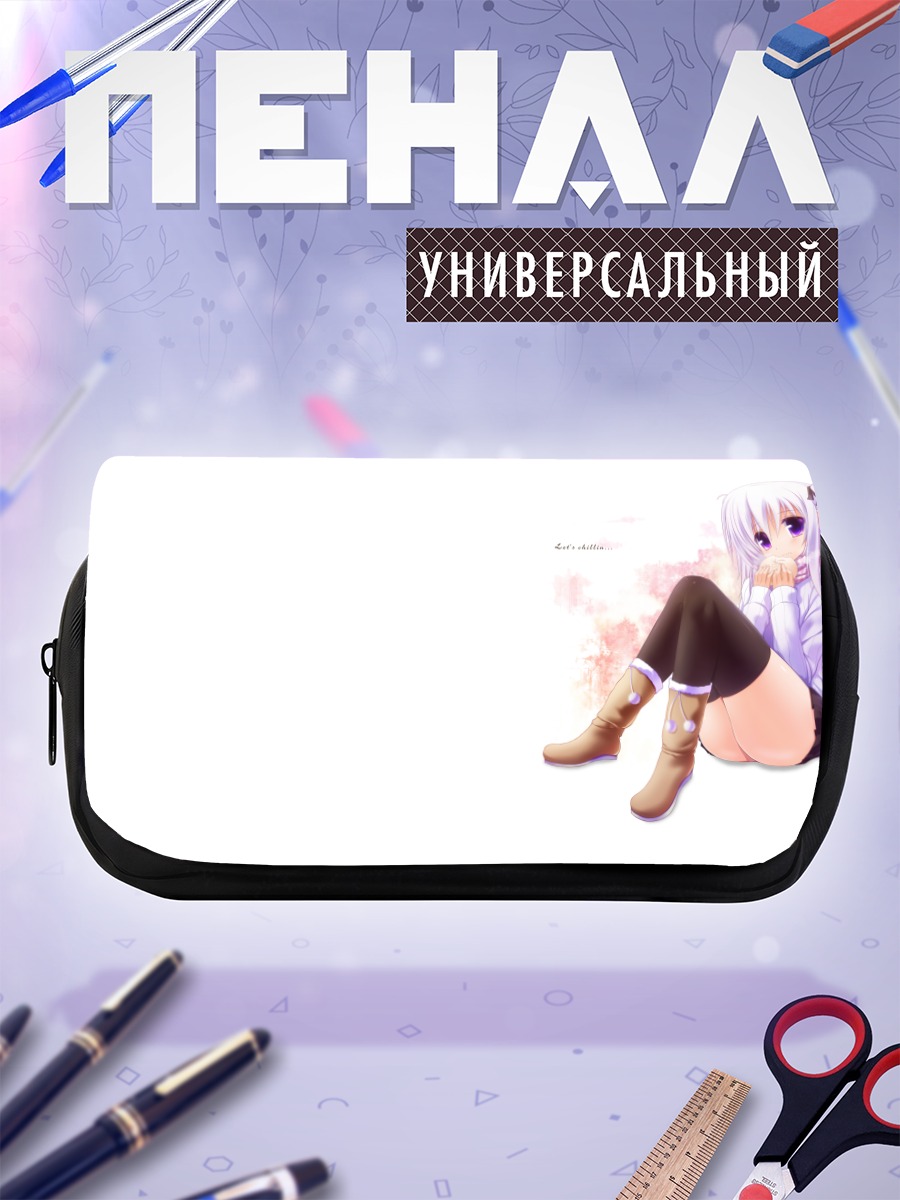 Пенал-косметичка Мику Хацунэ в белом